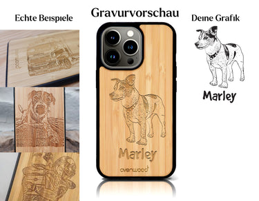 INDIVIDUELL iPhone 13 Pro Bambus-Kunststoff